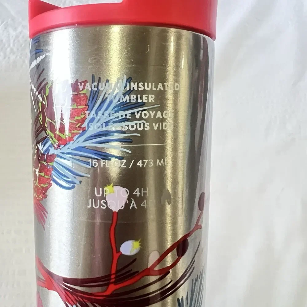 Starbucks Christmas 2023 Holiday Ornament & Greens 16oz Stainless Tumbler NEW